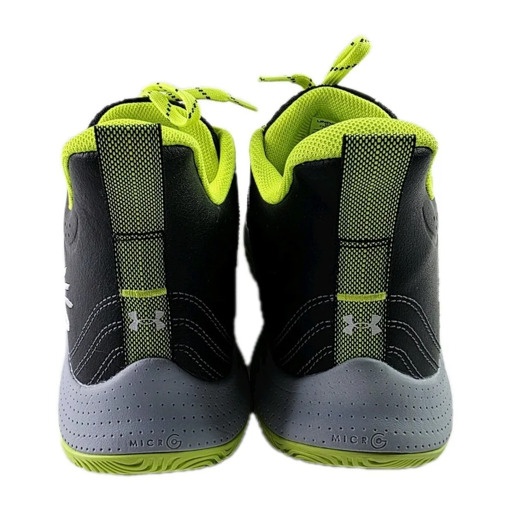 Under Armour Curry 3Z6 Black Volt Mod Grey Sneakers 3025090-001 Men's Size 10